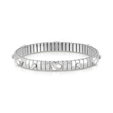 Nomination Armband XTE aus Edelstahl, 925er Silber und Edelsteinen (6P1G) (010_WEISS)